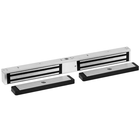 Sdc Mag Lock, Fire Rated, Double Door, US28, DPS, MBS, 12/24 VDC, 1200lb 352V